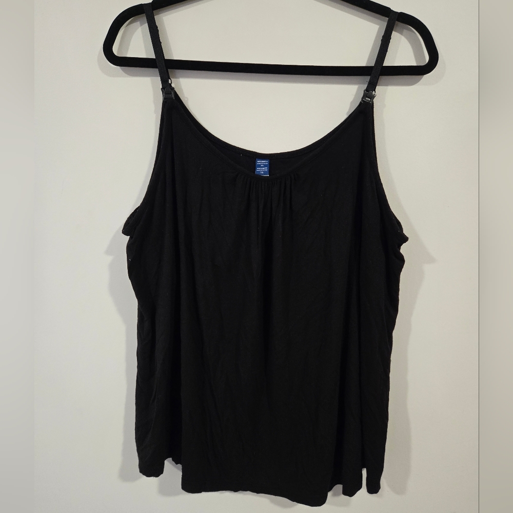 Black Maternity Sleep Top